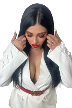 BLAZER INTRECCIO BIANCO
