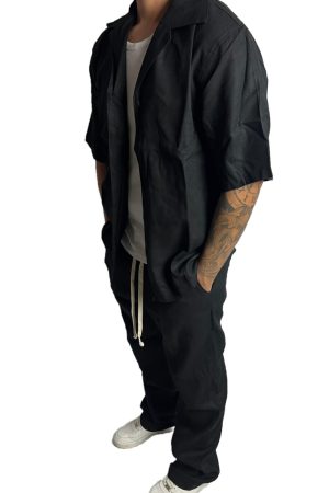 CAMICETTA LINO BLACK