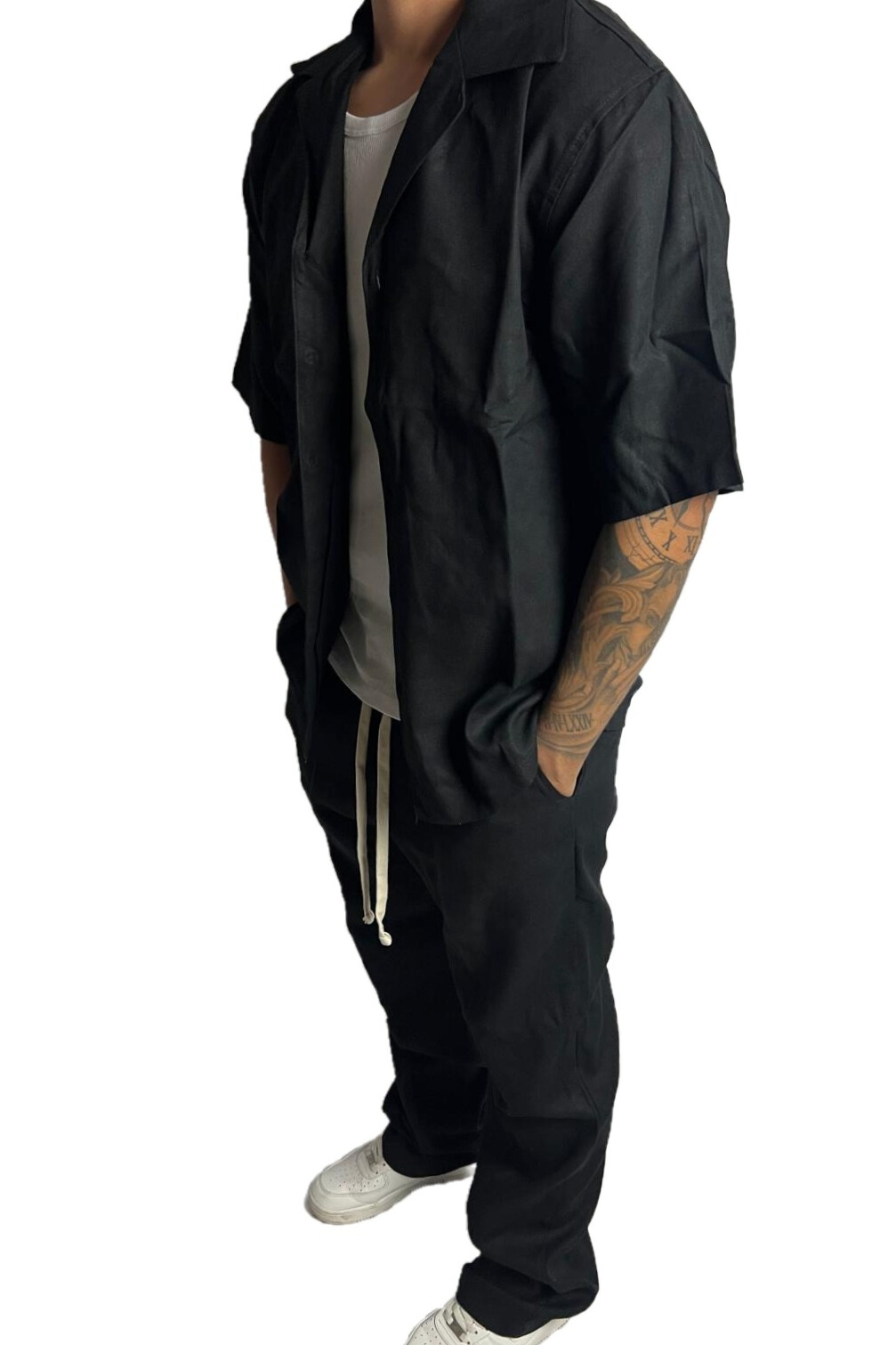CAMICETTA LINO BLACK